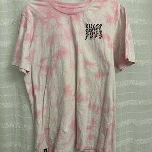 Dutch Bros Pink Tie-Dye Graphic T-Shirt